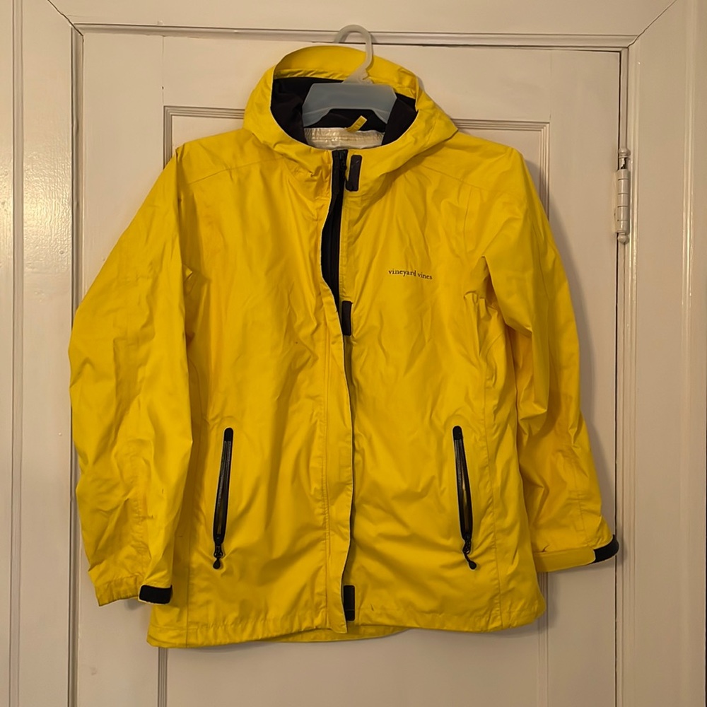 Vineyard Vines Yellow Raincoat Women's Size L